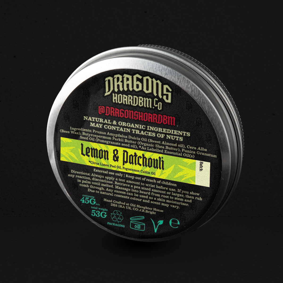 Lemon & Patchouli Beard Balm