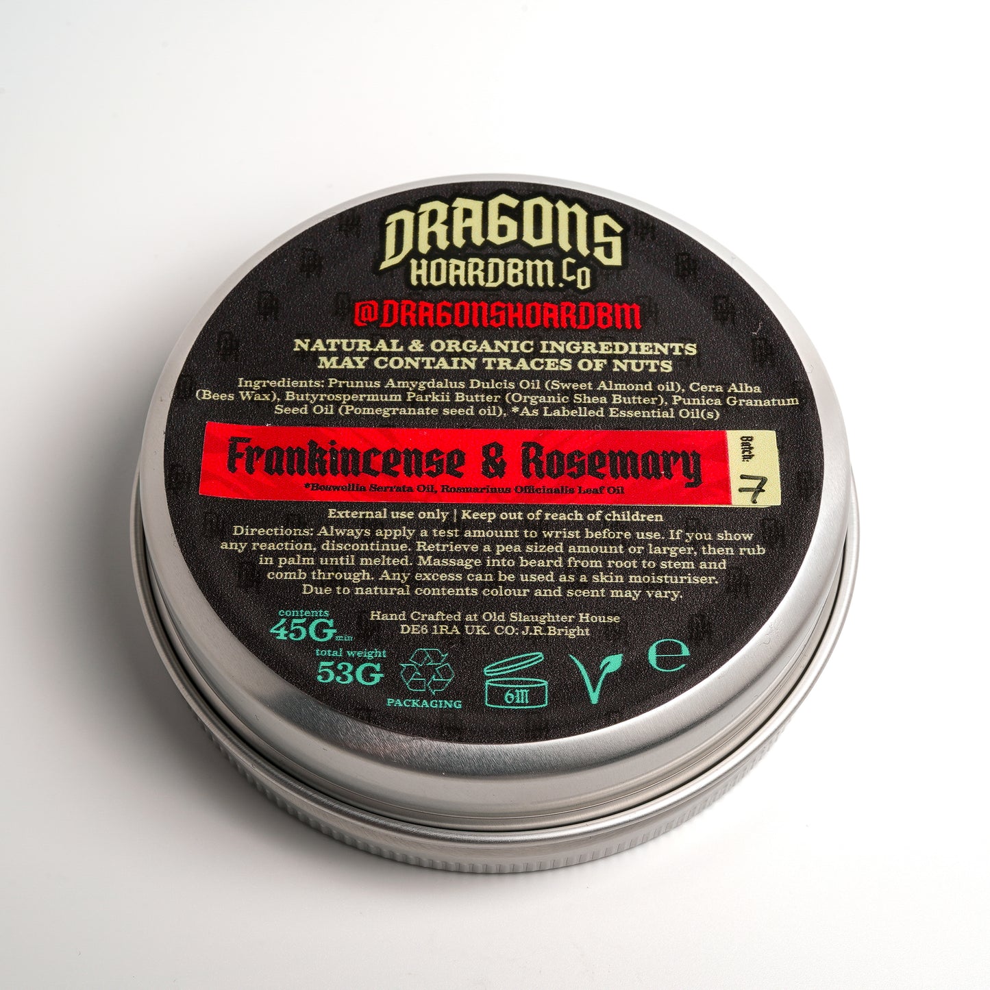 Rosemary & Frankincense  Beard Balm