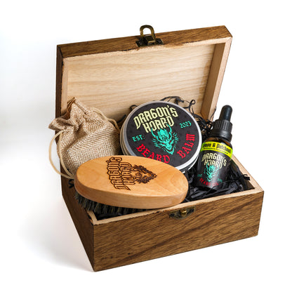 Dragon`s Hoard Hand Finished Beard Care Gift Box